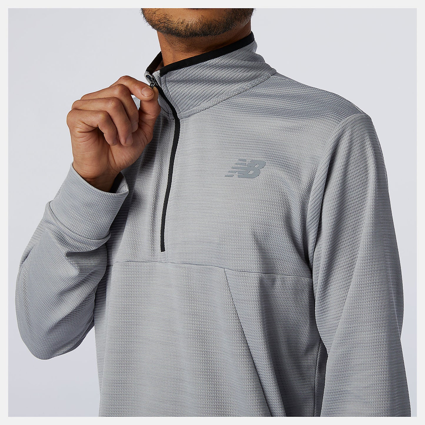 Athletic Grey Tenacity Quarter Zip | New Balance Clothing