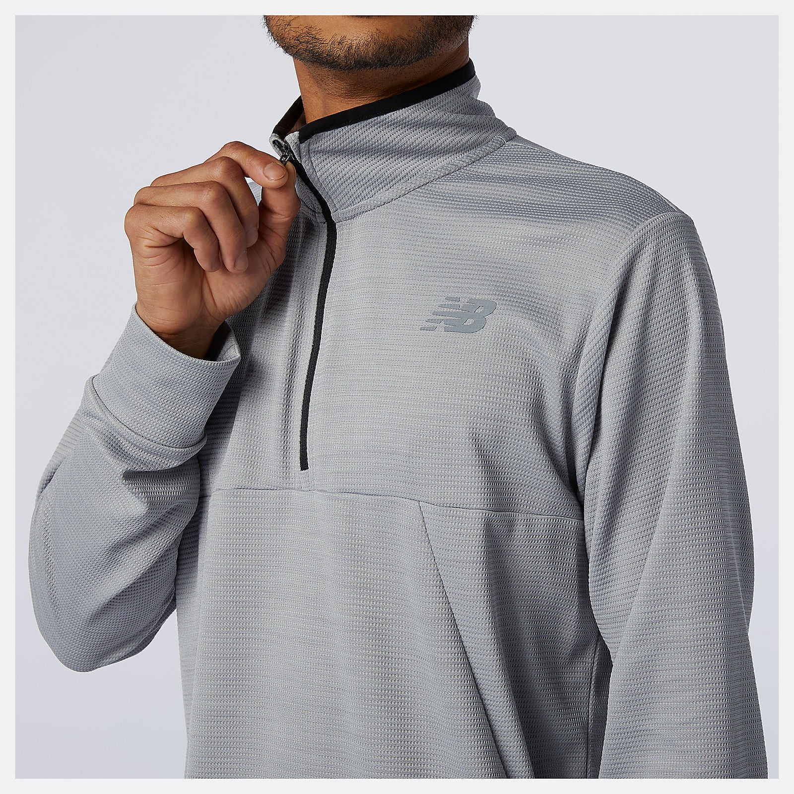 Athletic Grey Tenacity Quarter Zip | New Balance Clothing