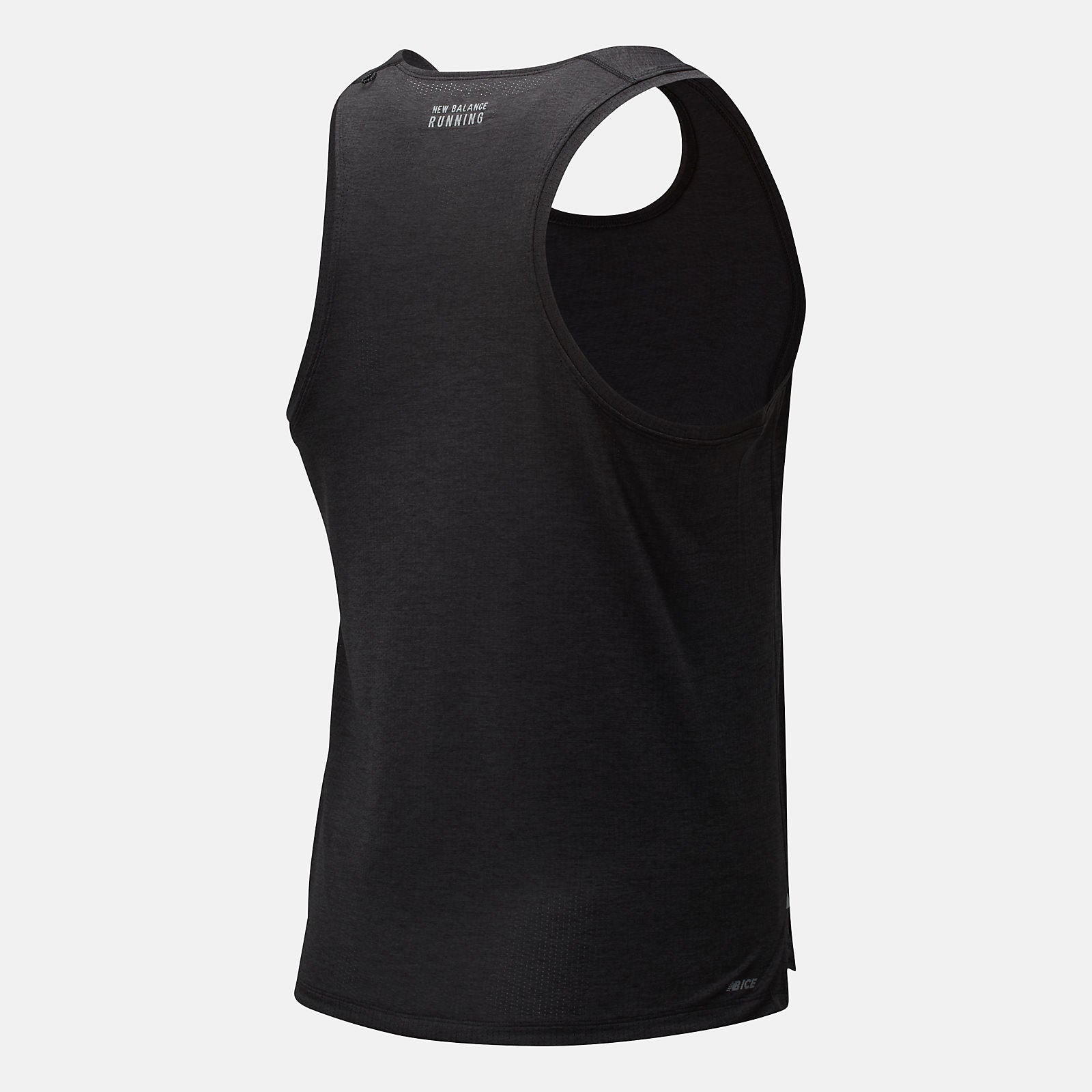 Black Heather Impact Run Singlet | New Balance Clothing