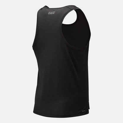 Black Heather Impact Run Singlet | New Balance Clothing