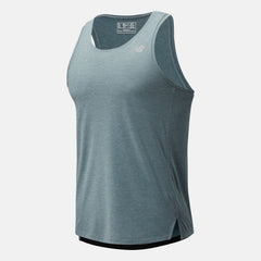 Light Slate Impact Run Singlet | New Balance Clothing