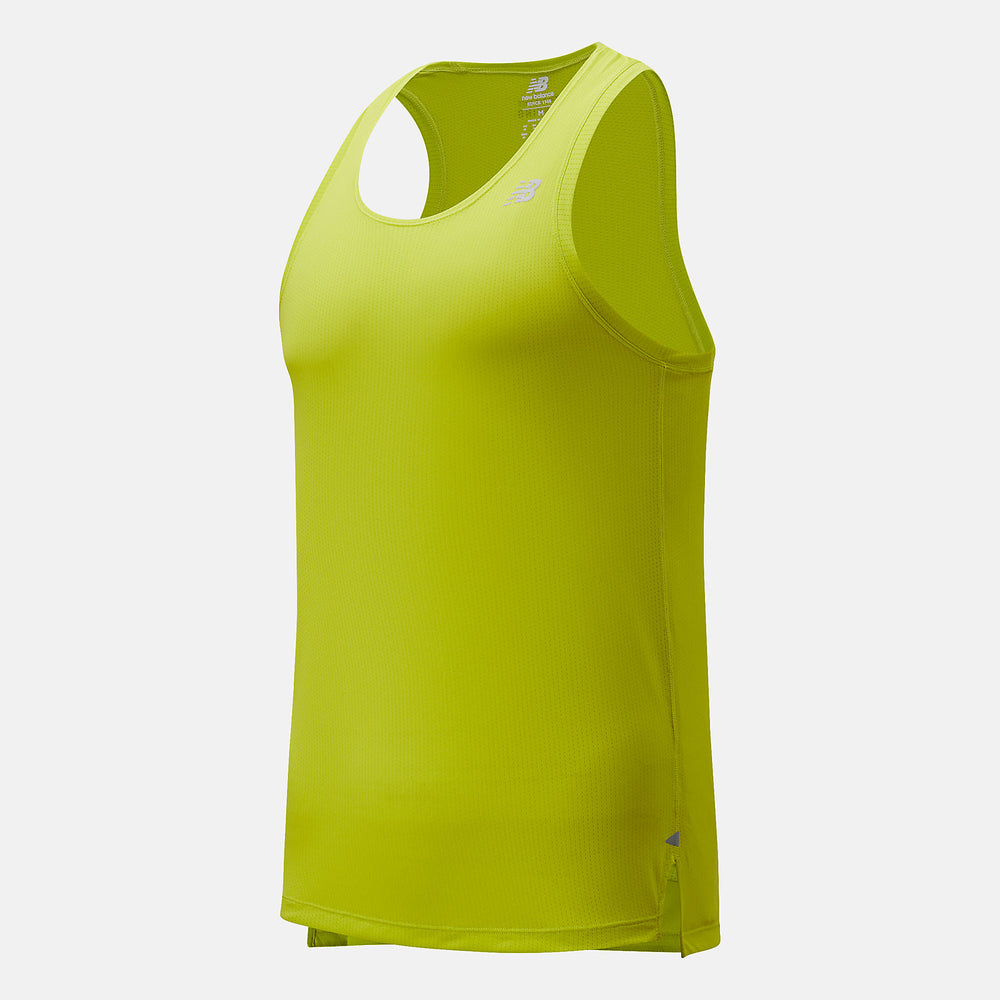 Sulpher Yellow Impact Run Singlet | New Balance Clothing