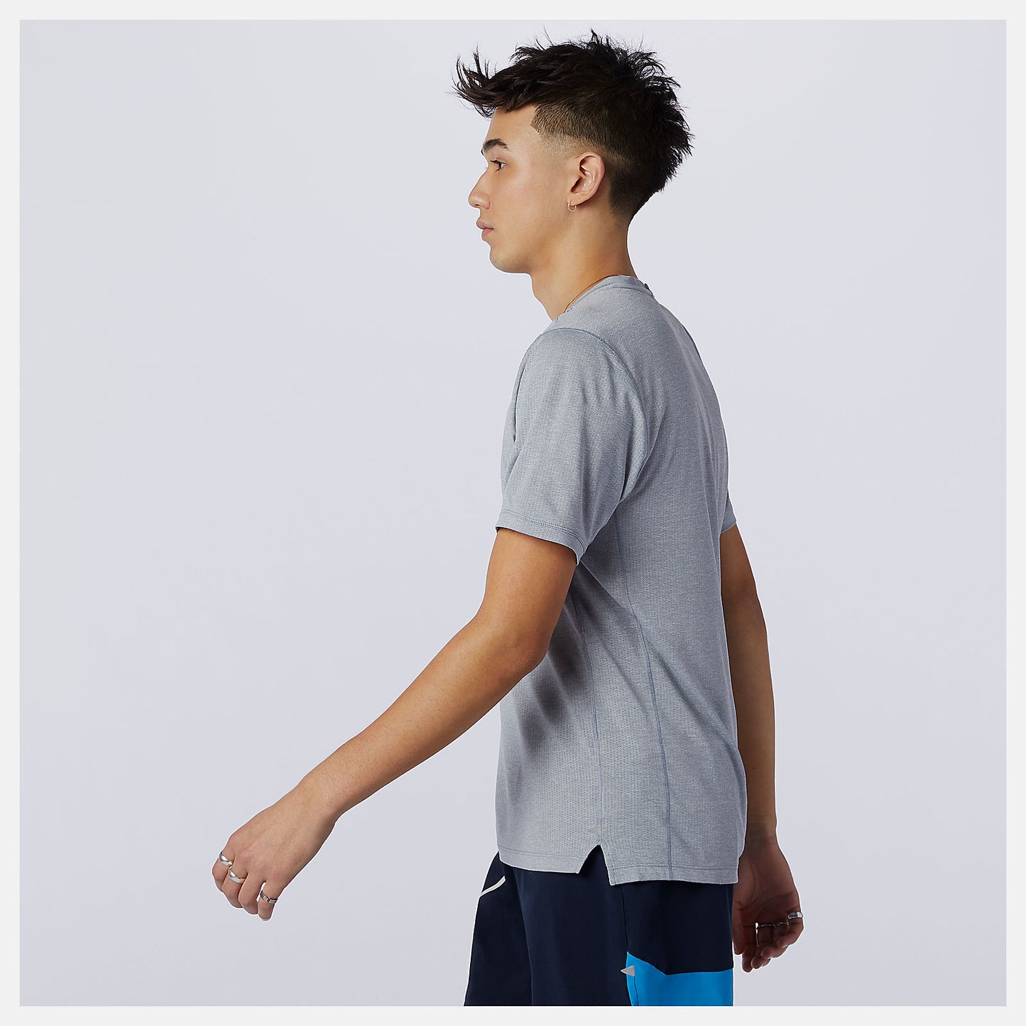 Athletic Grey Impact Run Short Sleeve | New Balance Clothing