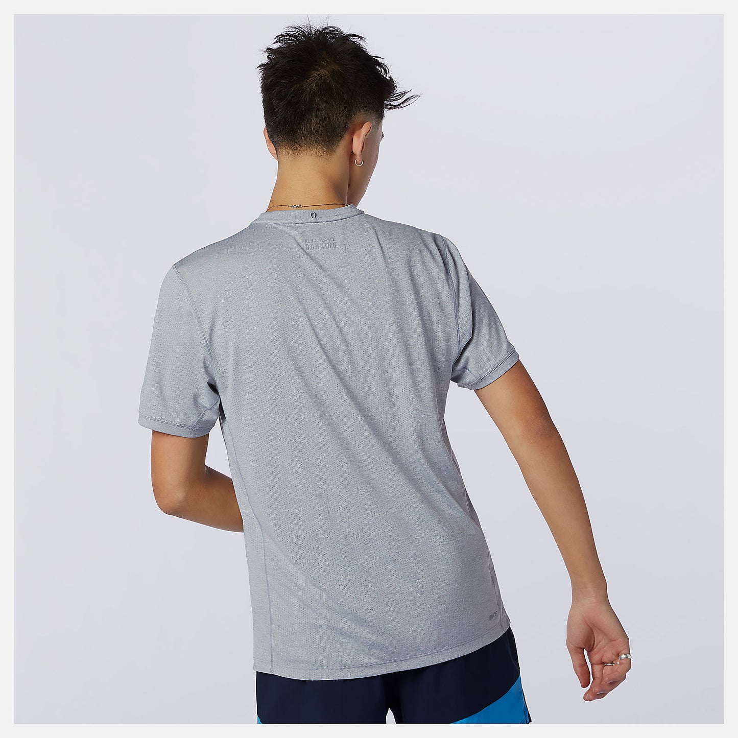 Athletic Grey Impact Run Short Sleeve | New Balance Clothing