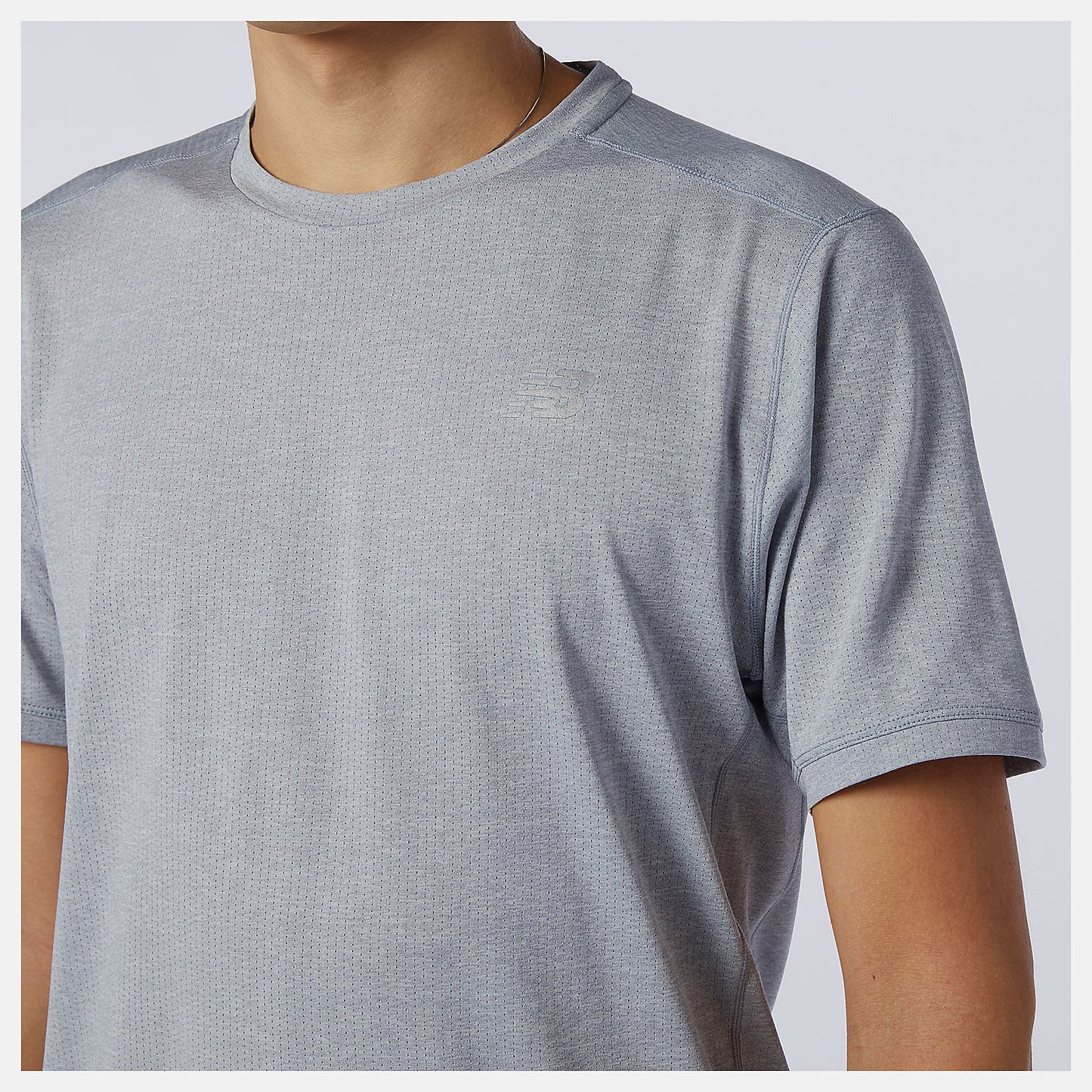 Athletic Grey Impact Run Short Sleeve | New Balance Clothing