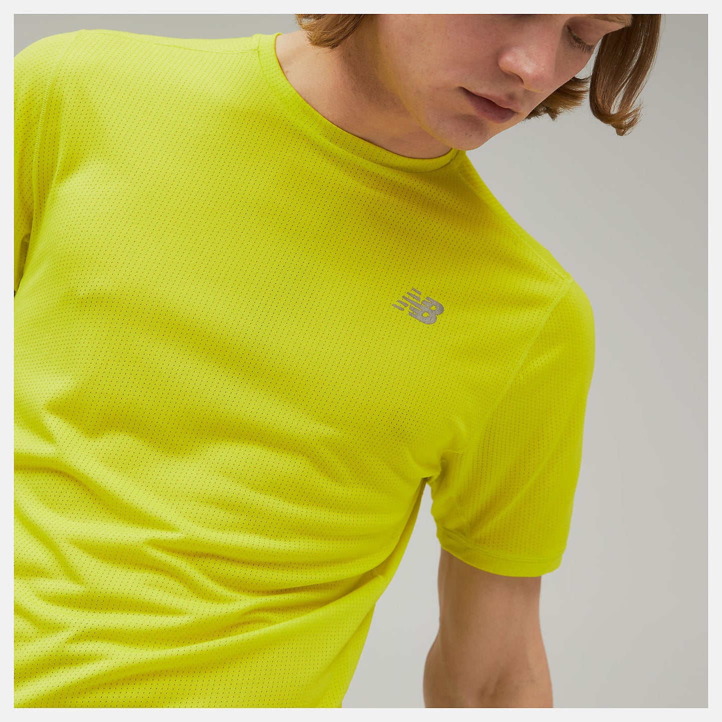 Sulpher Yellow Impact Run Short Sleeve | New Balance Clothing
