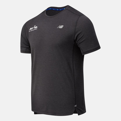 Black Heather RFL Impact Run Short Sleeve | New Balance Clothing