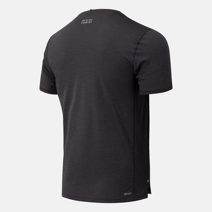 Black Heather RFL Impact Run Short Sleeve | New Balance Clothing