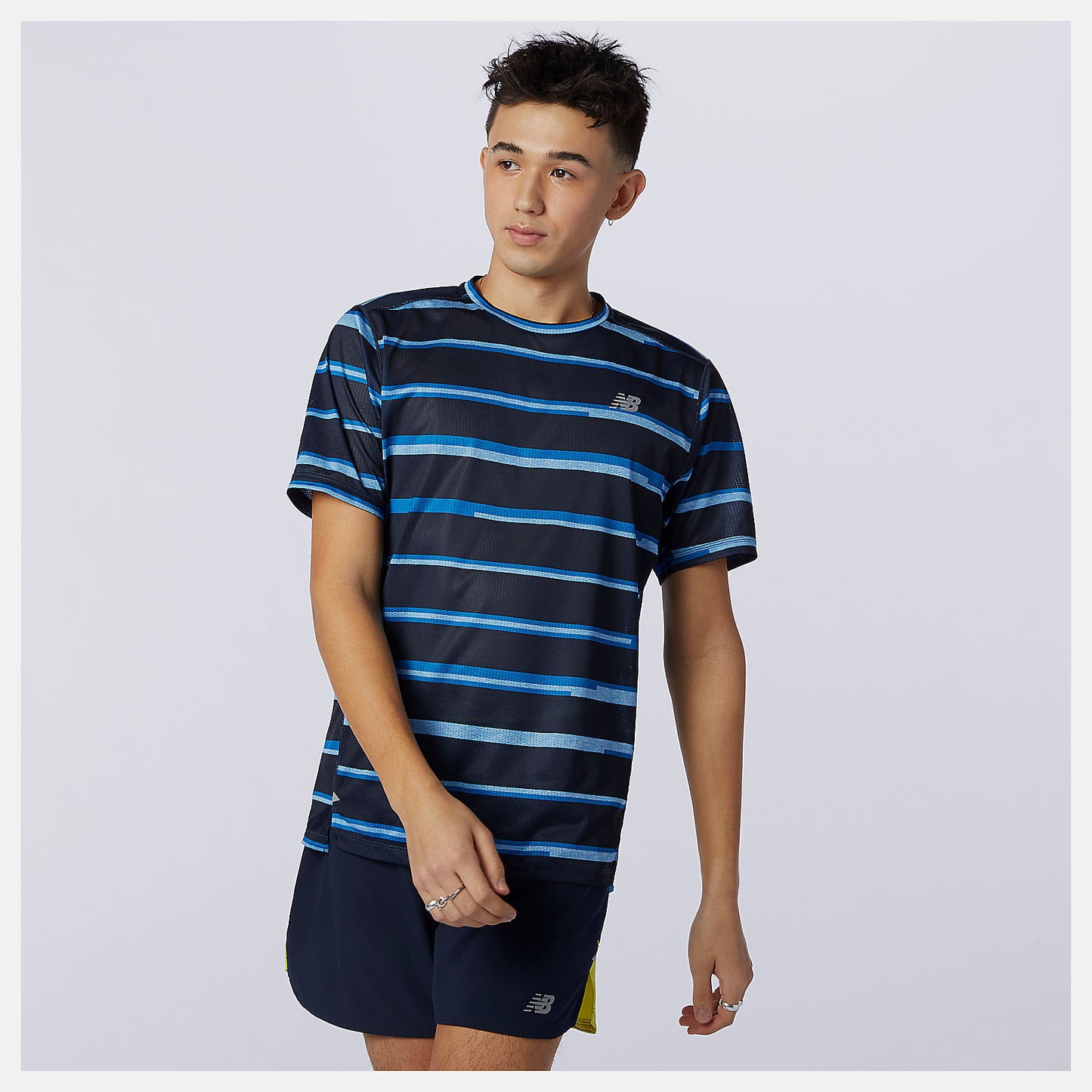 Helium Printed Impact Run Short Sleeve | New Balance Clothing