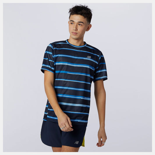 Helium Printed Impact Run Short Sleeve | New Balance Clothing
