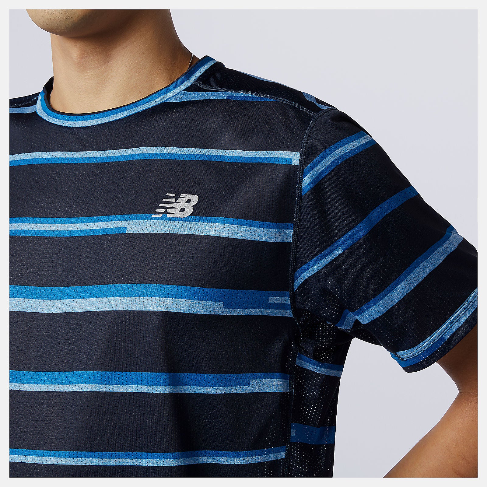 Helium Printed Impact Run Short Sleeve | New Balance Clothing