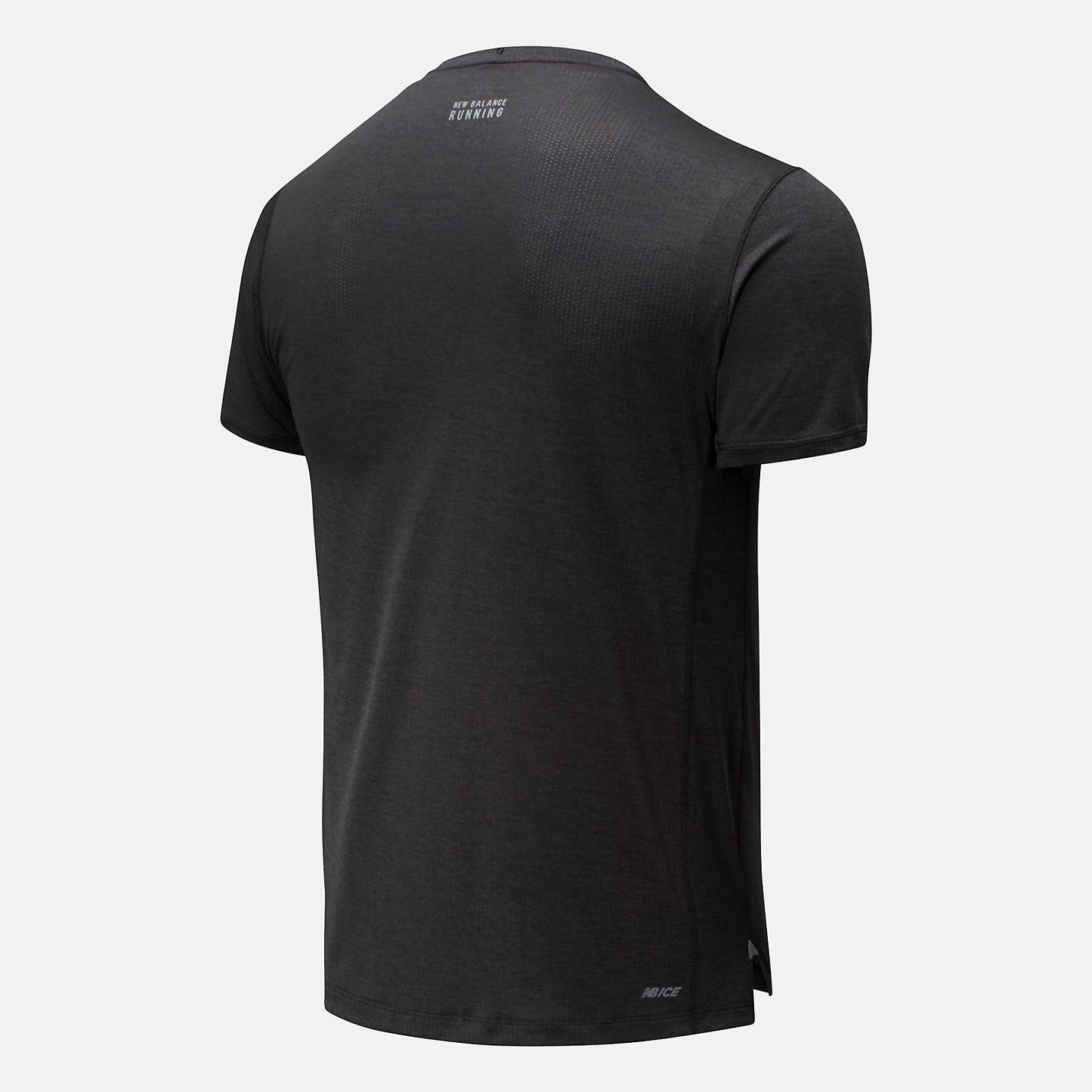 Black Heather RFL Printed Impact Run Short Sleeve | New Balance Clothing