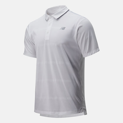 White Rally Performance Polo | New Balance Clothing