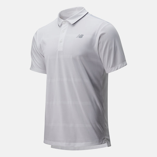 White Rally Performance Polo | New Balance Clothing