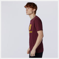 Garnet Essentials Stacked Logo Tee | New Balance Clothing