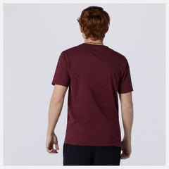 Garnet Essentials Stacked Logo Tee | New Balance Clothing