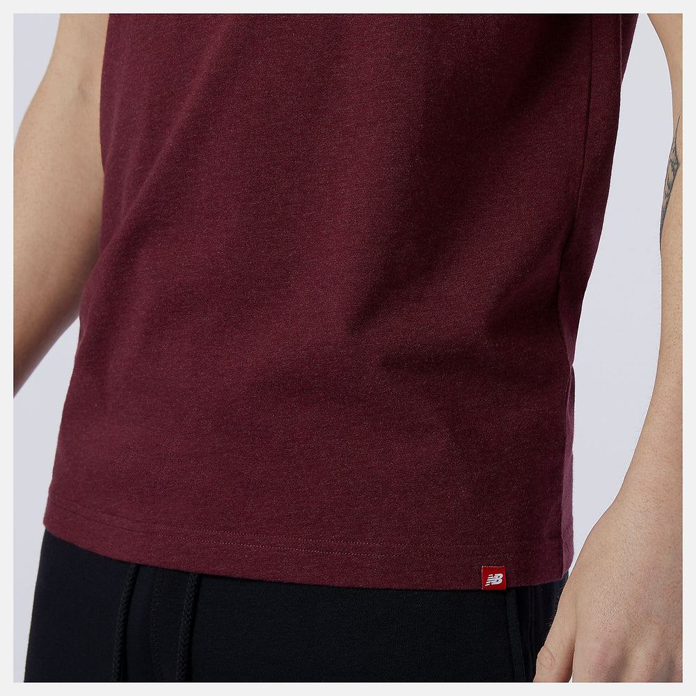 Garnet Essentials Stacked Logo Tee | New Balance Clothing