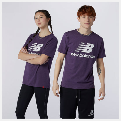 Prism Purple Essentials Stacked Logo Tee | New Balance Clothing