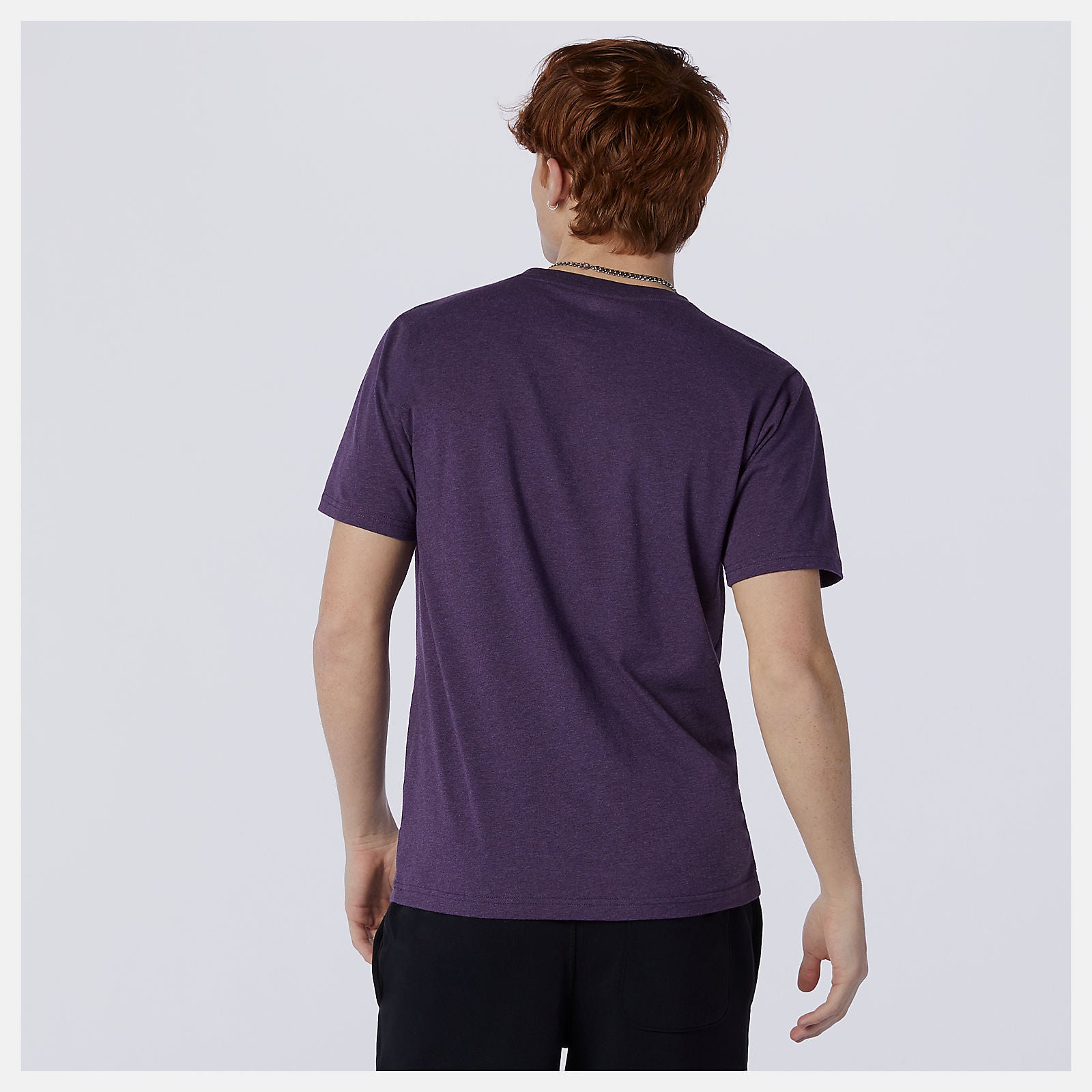 Prism Purple Essentials Stacked Logo Tee | New Balance Clothing