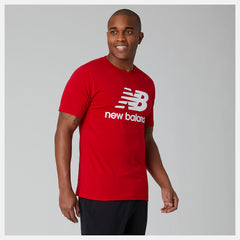 Team Red Essentials Stacked Logo Tee | New Balance Clothing