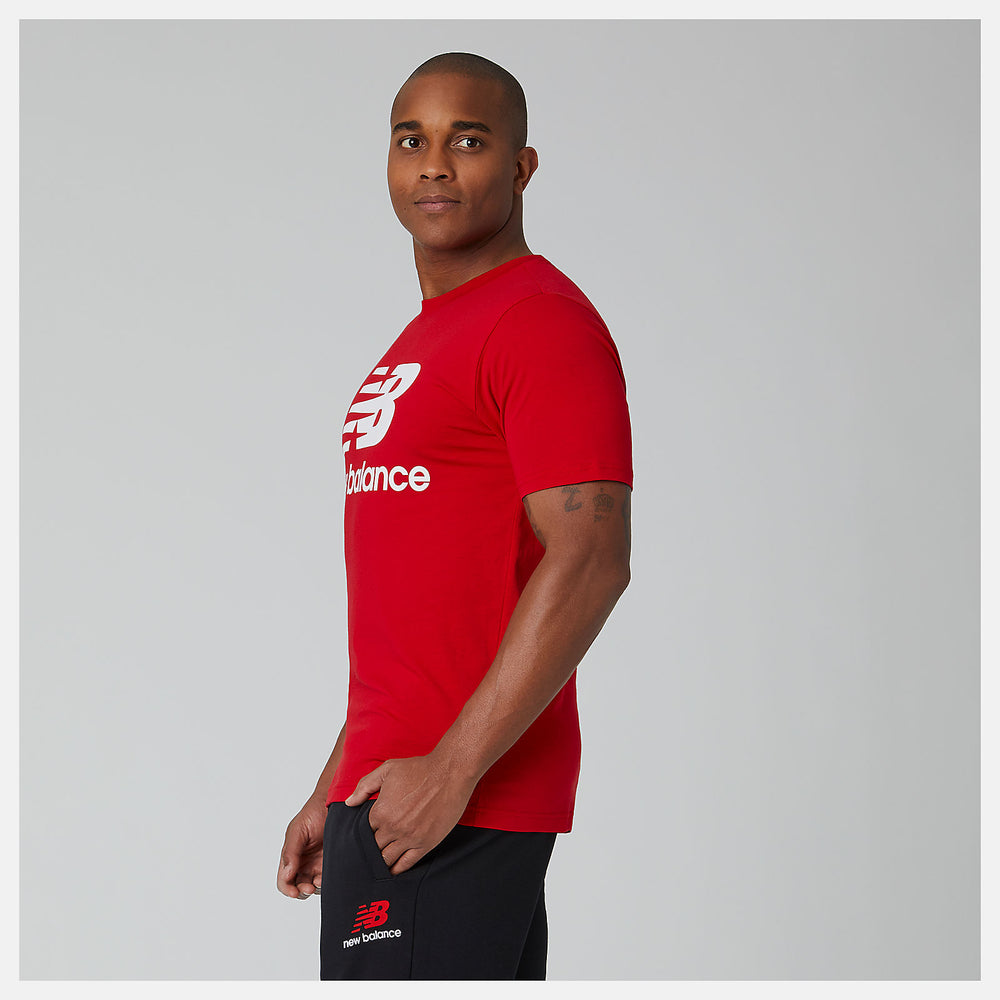 Team Red Essentials Stacked Logo Tee | New Balance Clothing