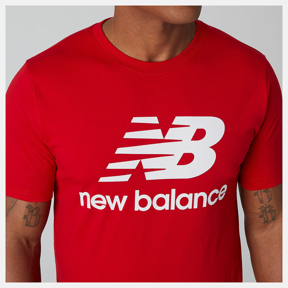Team Red Essentials Stacked Logo Tee | New Balance Clothing