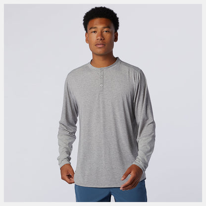Athletic Grey Fortitech Henley | New Balance Clothing