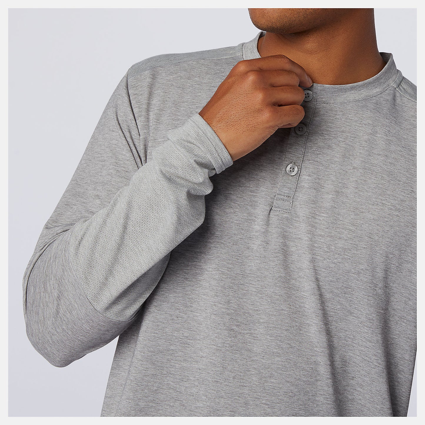 Athletic Grey Fortitech Henley | New Balance Clothing