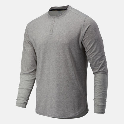 Athletic Grey Fortitech Henley | New Balance Clothing