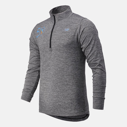Black Heather NYC Marathon Fortitech Quarter Zip | New Balance Clothing