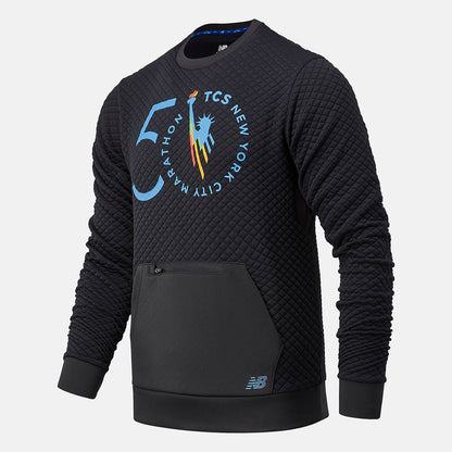 Black NYC Marathon NB Heat Loft Crew | New Balance Clothing