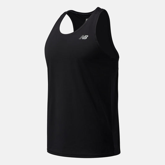 Black Accelerate Singlet | New Balance Clothing