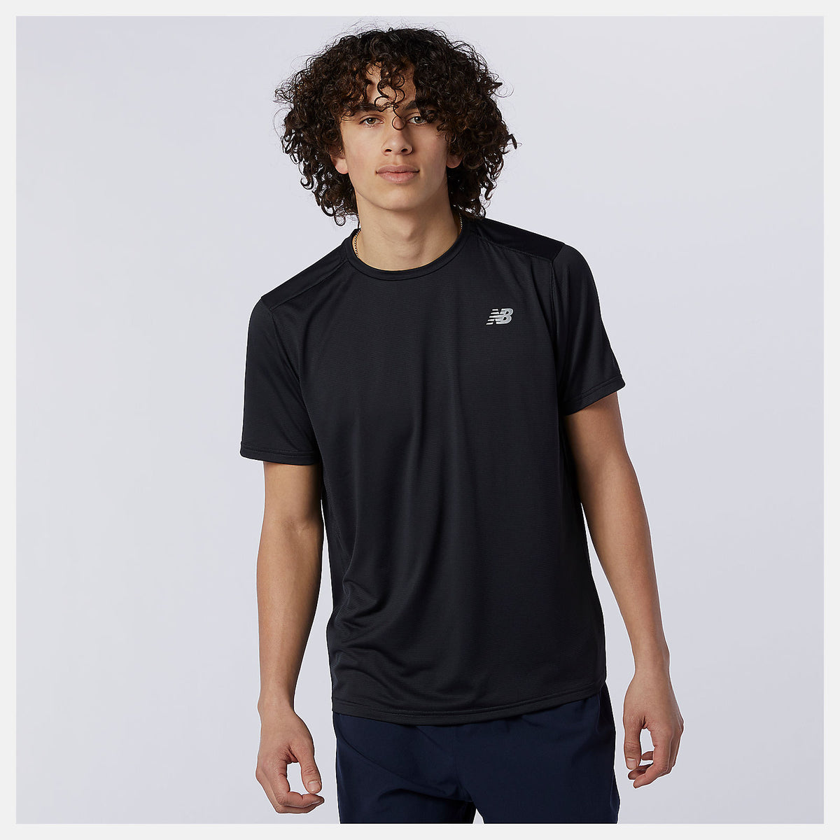 Black Accelerate Short Sleeve | New Balance Clothing