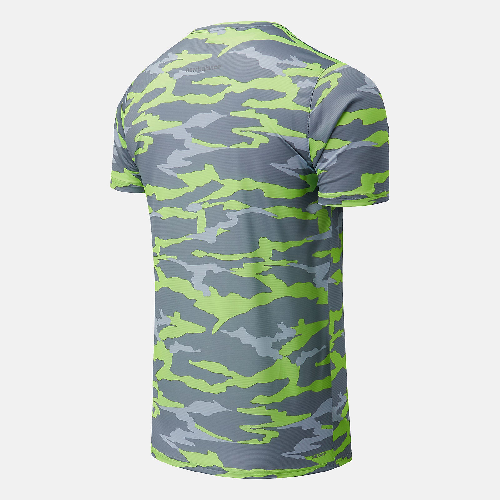 Bleached Lime Glo/Outerspace Printed Accelerate Short Sleeve | New Balance Clothing
