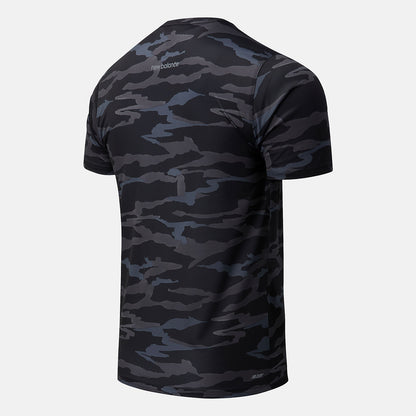 Black Camo Printed Accelerate Short Sleeve | New Balance Clothing