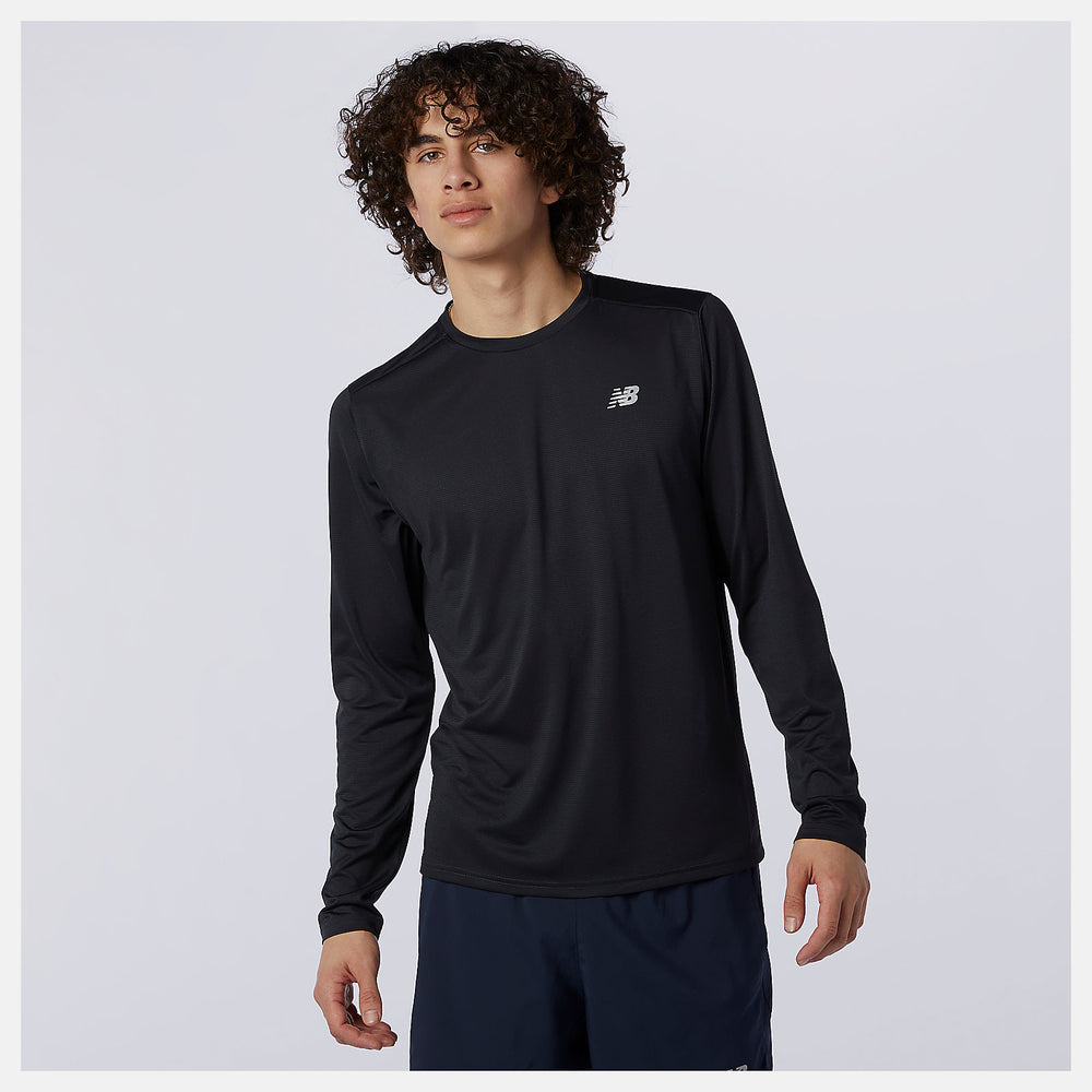 Black Accelerate Long Sleeve | New Balance Clothing