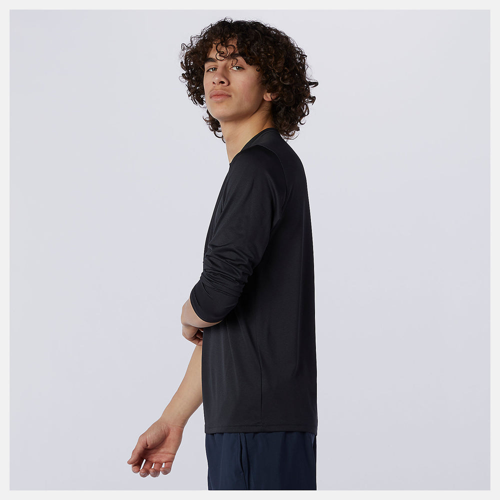 Black Accelerate Long Sleeve | New Balance Clothing
