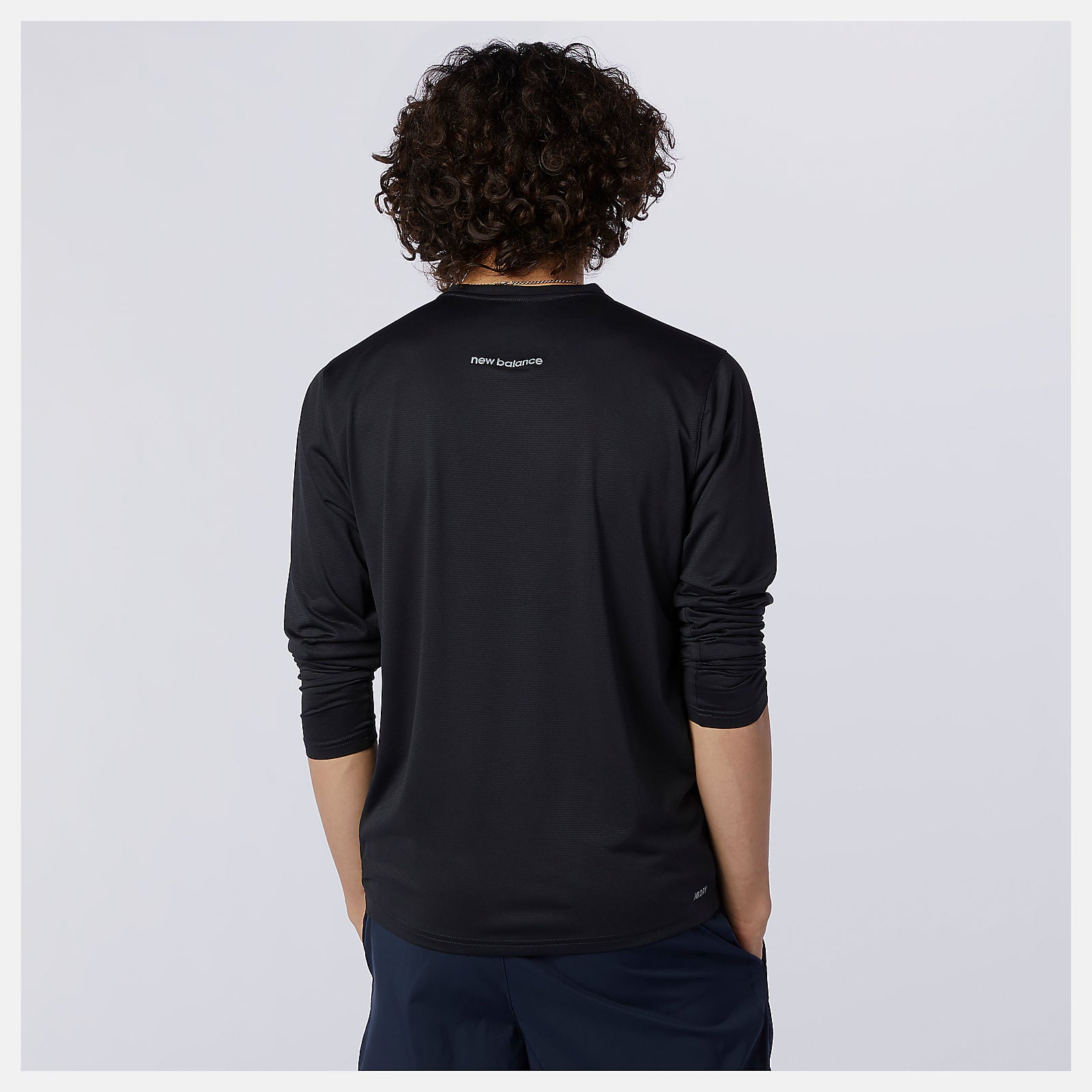 Black Accelerate Long Sleeve | New Balance Clothing