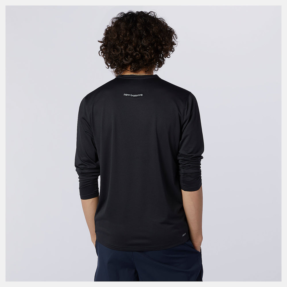 Black Accelerate Long Sleeve | New Balance Clothing