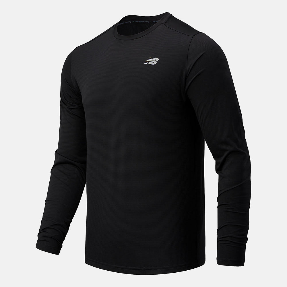 Black Accelerate Long Sleeve | New Balance Clothing