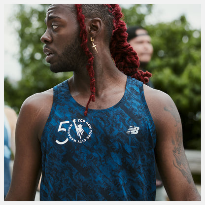 Rogue Wave NYC Marathon Printed Impact Run Singlet | New Balance Clothing