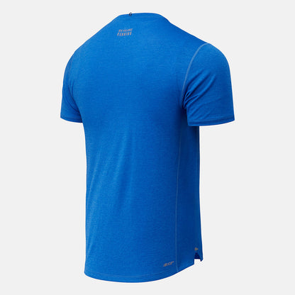 Faded Cobalt NYC Marathon Impact Run Short Sleeve | New Balance Clothing