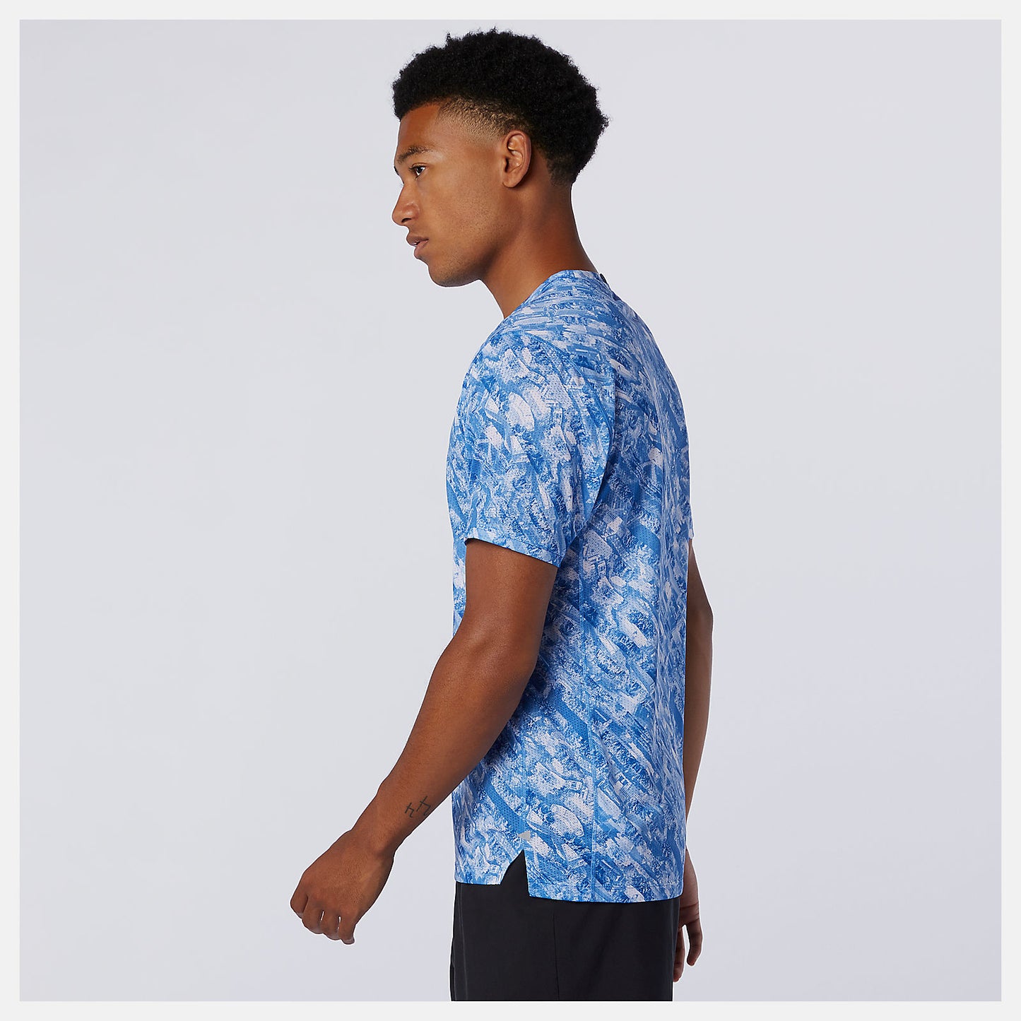 Faded Cobalt NYC Marathon Printed Impact Run Short Sleeve | New Balance Clothing