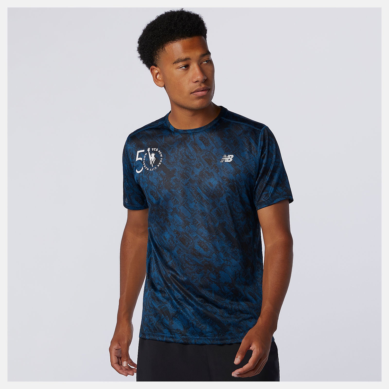 Rogue Wave NYC Marathon Printed Impact Run Short Sleeve | New Balance Clothing