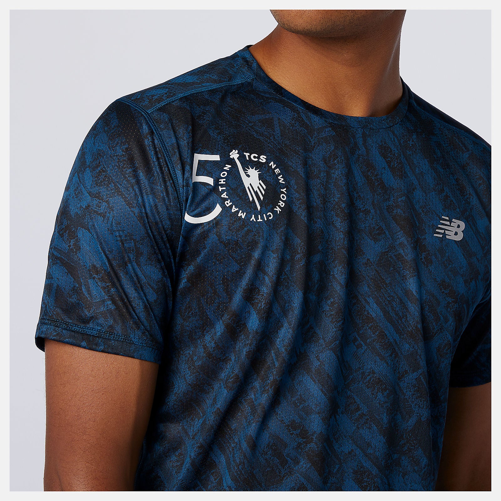 Rogue Wave NYC Marathon Printed Impact Run Short Sleeve | New Balance Clothing