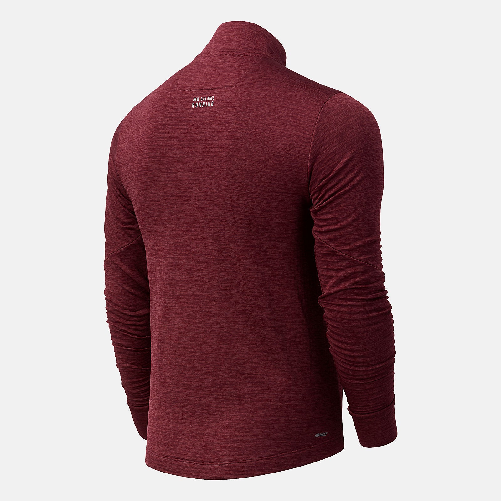 Light Burgundy NB Heat Grid Half Zip | New Balance Clothing
