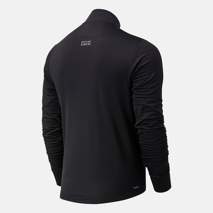 Black NYC Marathon Impact Run Grid Back Half Zip | New Balance Clothing