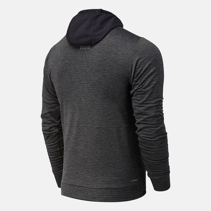 Heather Charcoal NYC Marathon Impact Run Grid Back Hoodie | New Balance Clothing
