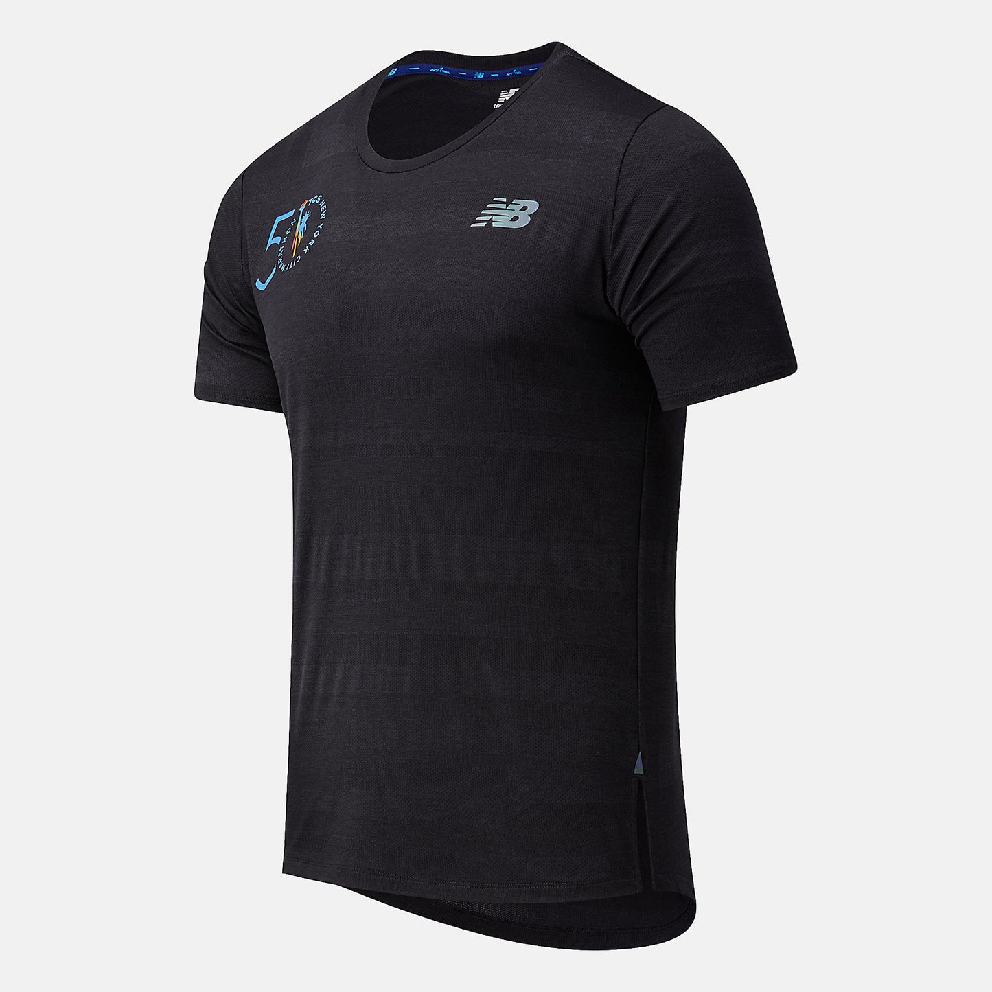 Black NYC Marathon Q Speed Fuel Jacquard Short Sleeve | New Balance Clothing