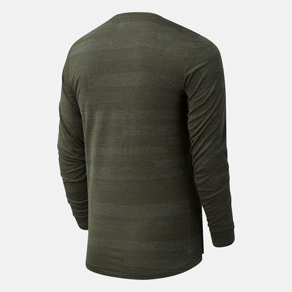 Oak Leaf Green NYC Marathon Q Speed Fuel Jacquard Long Sleeve | New Balance Clothing